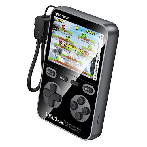 Εικόνα της Lamtech Game Console με 15000 Παιχνίδια & Power Bank 10000mAh Black LAM980855