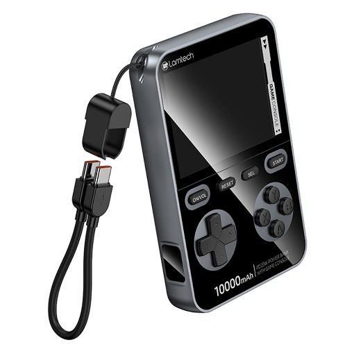 Εικόνα της Lamtech Game Console με 15000 Παιχνίδια & Power Bank 10000mAh Black LAM980855