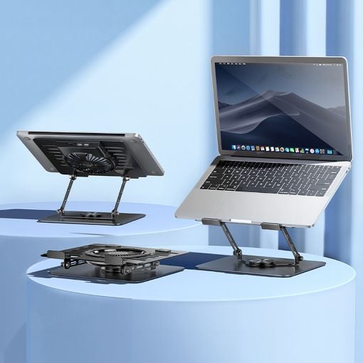 Εικόνα της Cooling Pad Lamtech έως 17.3" με Ανεμιστήρα και Φωτισμό Black LAM980916