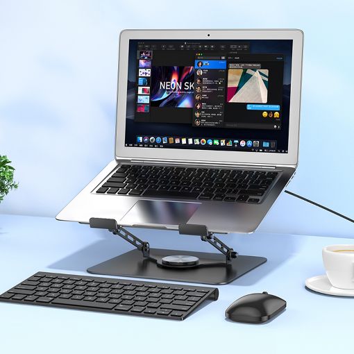Εικόνα της Cooling Pad Lamtech έως 17.3" με Ανεμιστήρα και Φωτισμό Black LAM980916