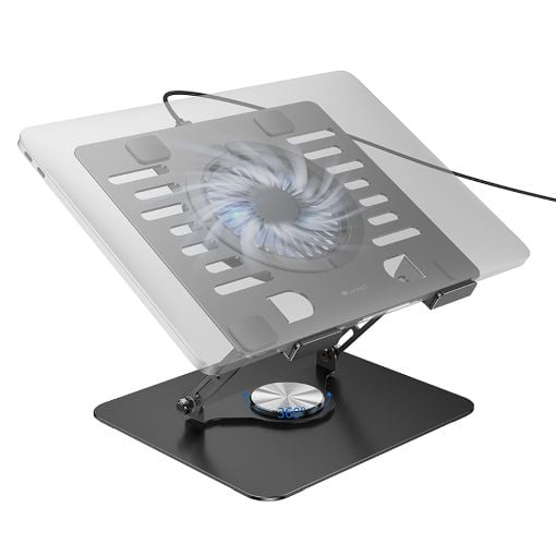 Εικόνα της Cooling Pad Lamtech έως 17.3" με Ανεμιστήρα και Φωτισμό Black LAM980916