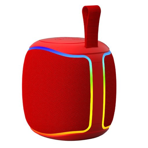 Εικόνα της Ηχείο Lamtech RGB Bluetooth με Ραδιόφωνο 5W Red LAM981005