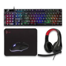 Εικόνα της Gaming Combo LGP 4in1 Mercury RGB Black LGP021806