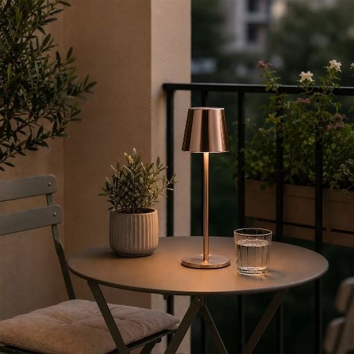 Εικόνα της Επαναφορτιζόμενο Επιτραπέζιο Φωτιστικό Brilliant Xaana 3000K-6500K IP44 4W Bronze G40939/29
