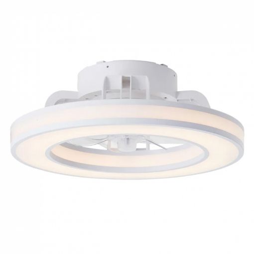 Εικόνα της Ανεμιστήρας Οροφής Brilliant Mondello 41.5 cm με LED Φωτισμό RGBW 2700-6500K & Τηλεχειριστήριο 26W White G80915/05