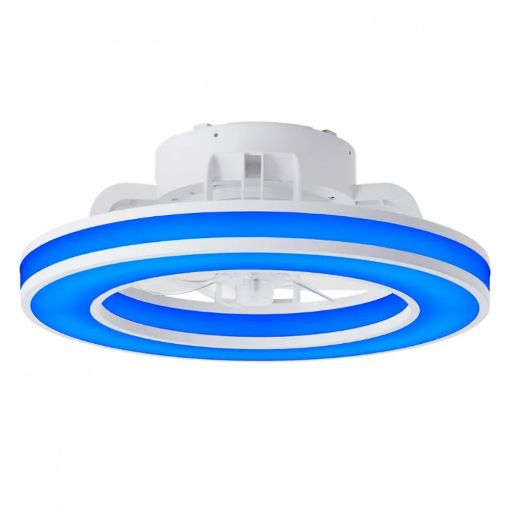 Εικόνα της Ανεμιστήρας Οροφής Brilliant Mondello 41.5 cm με LED Φωτισμό RGBW 2700-6500K & Τηλεχειριστήριο 26W White G80915/05