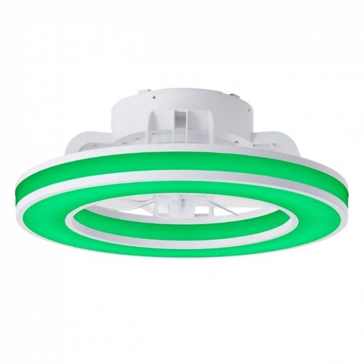 Εικόνα της Ανεμιστήρας Οροφής Brilliant Mondello 41.5 cm με LED Φωτισμό RGBW 2700-6500K & Τηλεχειριστήριο 26W White G80915/05