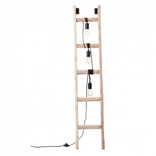 Εικόνα της Φωτιστικό Δαπέδου Brilliant Ladder 3-Flame με Φωτισμό E27 157cm Beige/Black 93152/76