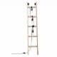 Εικόνα της Φωτιστικό Δαπέδου Brilliant Ladder 3-Flame με Φωτισμό E27 157cm Beige/Black 93152/76