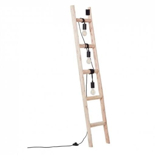 Εικόνα της Φωτιστικό Δαπέδου Brilliant Ladder 3-Flame με Φωτισμό E27 157cm Beige/Black 93152/76