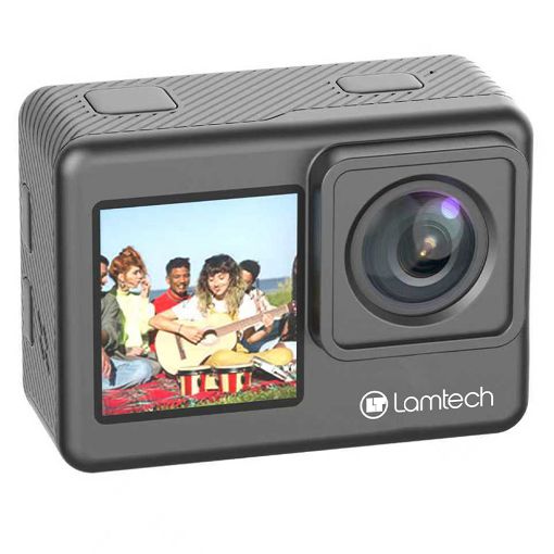 Εικόνα της Action Camera Lamtech EIS Dual Screen 8K Wi-Fi Black LAM981067