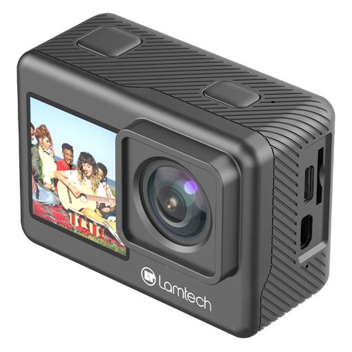 Εικόνα της Action Camera Lamtech EIS Dual Screen 8K Wi-Fi Black LAM981067