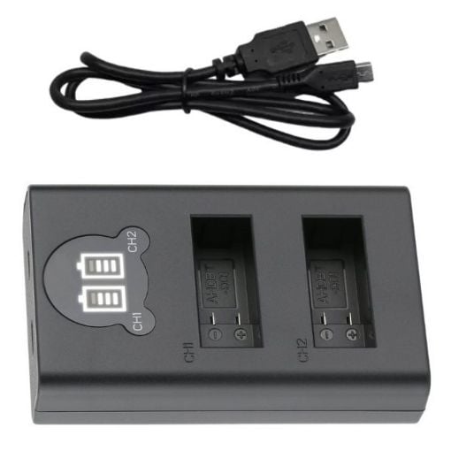 Εικόνα της Φορτιστής Μπαταριών WS Xtreme Power για GoPro SPBL1B / AHDBT-901 2 Θέσεων με USB-C 5V 0.7A