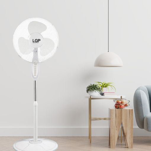 Εικόνα της Ανεμιστήρας LGP Round Base Stand Fan 45W 40cm White LAM113560