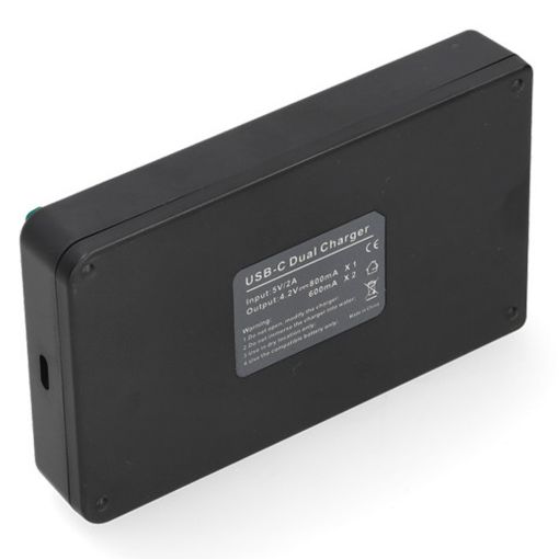 Εικόνα της Φορτιστής WS Xtreme Power για Samsung SLB-10A / SLB-11A 2 Θέσεων με USB-C 4.2V 0.7A