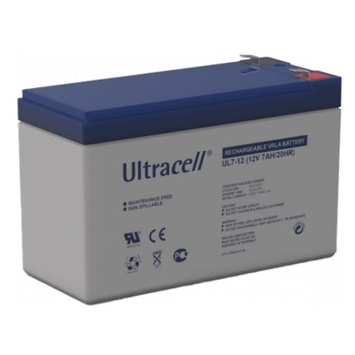 Εικόνα της Ultracell UL7-12 VRLA AGM Battery 12V 7Ah