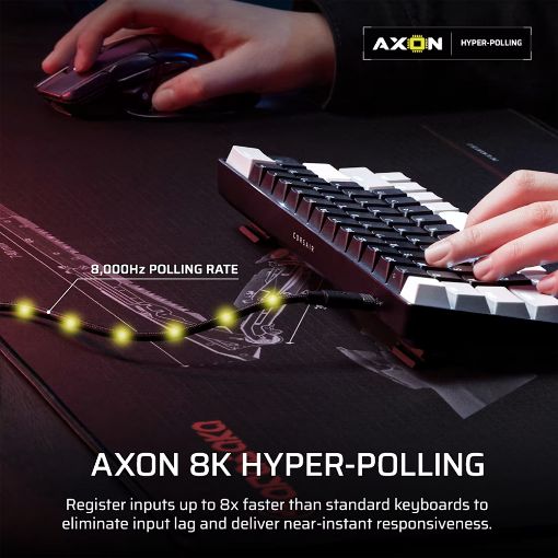 Εικόνα της Πληκτρολόγιο Corsair Clipper Pro Mini 60% Hall Effect RGB MGX Hyperdrive Core Switches Black (US) CH-979101J-NA