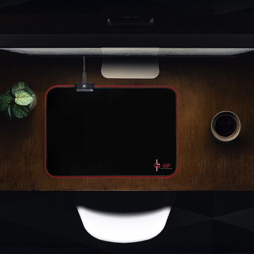 Εικόνα της Mouse Pad LGP Υφασμάτινο Gaming RGB 250x350mm Black LGP022049