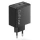 Εικόνα της Τροφοδοτικό Laptop Lenovo Dual USB-C 65W GaN Black 40AW065BEU