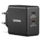 Εικόνα της Τροφοδοτικό Laptop Lenovo Dual USB-C 65W GaN Black 40AW065BEU