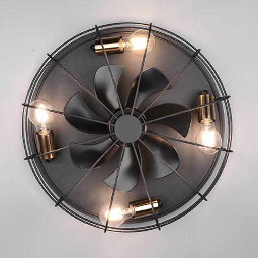Εικόνα της Ανεμιστήρας Οροφής Trio Lighting Trondheim 48.5cm με Φωτισμό E27 & Τηλεχειριστήριο Black R61095032