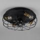 Εικόνα της Ανεμιστήρας Οροφής Trio Lighting Trondheim 48.5cm με Φωτισμό E27 & Τηλεχειριστήριο Black R61095032