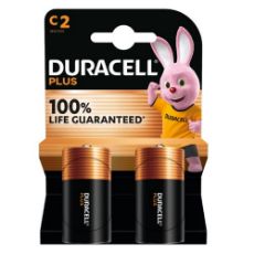 Εικόνα της Αλκαλικές Μπαταρίες C/LR14 Duracell Plus 100% Life Guaranteed 1.5V 2τμχ