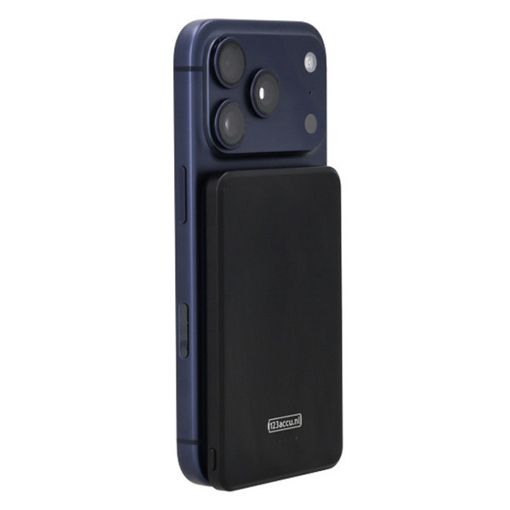 Εικόνα της Power Bank 123accu Ultra Slim Magnetic MagSafe 5000mAh USB-C PD/QC3 20W Black