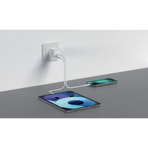 Εικόνα της Φορτιστής Riversong PowerKub G20 Pro USB-A & USB-C GaN 20W White AD117W