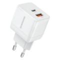 Εικόνα της Φορτιστής Riversong PowerKub G20 Pro USB-A & USB-C GaN 20W White AD117W