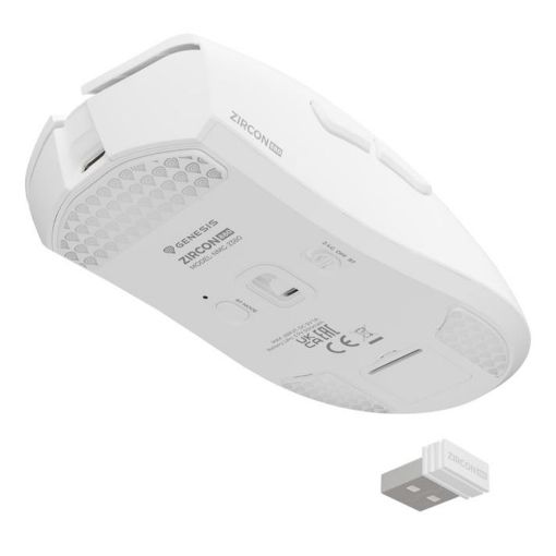Εικόνα της Ποντίκι Genesis Zircon 880 Wireless White NMG-2380