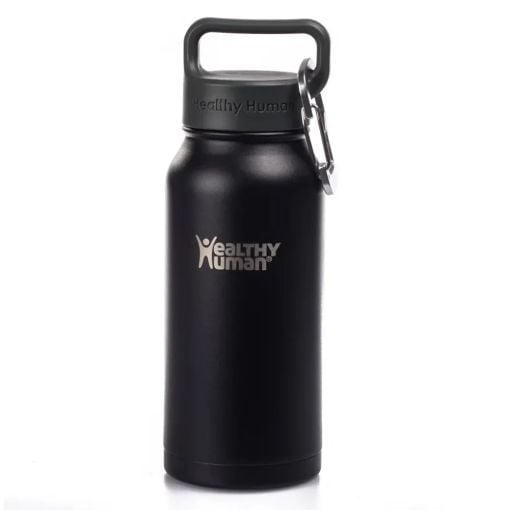 Εικόνα της Μπουκάλι Θερμός Healthy Human 473ml Pure Black