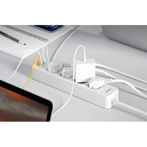 Εικόνα της Πολύπριζο Tessan 7-in-1 4 Θέσεων με 2xUSB-A & 1xUSB-C TS-307-C