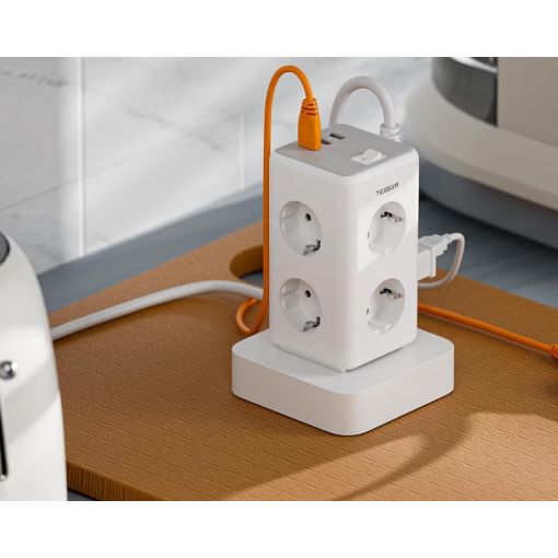 Εικόνα της Πολύπριζο Tessan 9-in-1 6 Θέσεων με 2xUSB-A & 1xUSB-C TS-306TS-C