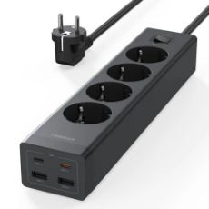 Εικόνα της Πολύπριζο Tessan 8-in-1 4 Θέσεων με 2xUSB-A & 2xUSB-C TS-PS03DE00