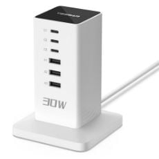 Εικόνα της Power Strip Tessan 6-in-1 με 3xUSB-A & 3xUSB-C TS-CS04