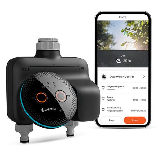 Εικόνα της Προγραμματιστής Ποτίσματος Gardena Smart Dual Water Control με Μπαταρία 2 Εξόδων 19034-20.000.00