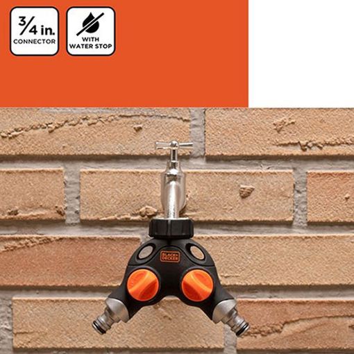 Εικόνα της Σύνδεσμος Black & Decker Διπλός 3/4" με Διακόπτη & Powergrip 871125223571