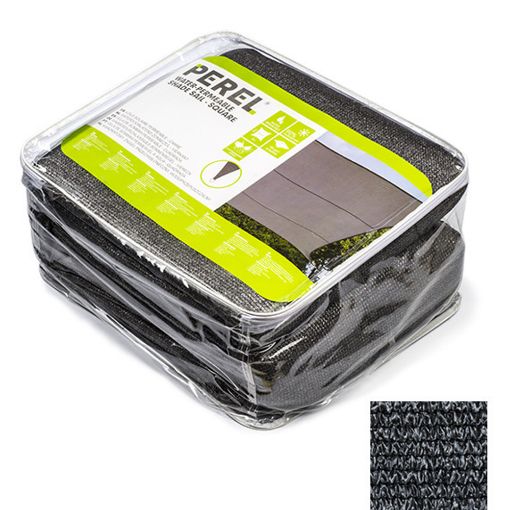 Εικόνα της Πανί Σκίασης Perel Τετράγωνο 5 x 5 m Anthracite GSS4500PEC