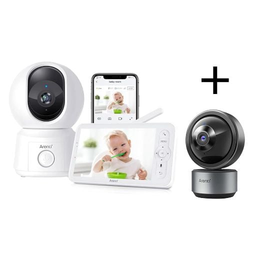Εικόνα της Arenti AINanny B2 WiFi 1080p Baby Monitor Kit with LCD Screen