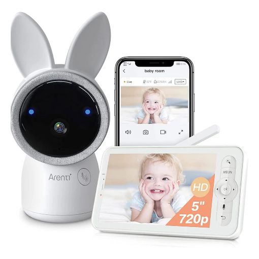 Εικόνα της Arenti AINanny WiFi 2K Baby Monitor Kit with LCD Screen & 2 Cameras