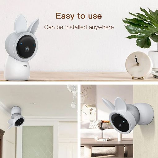 Εικόνα της Arenti AINanny WiFi 2K Baby Monitor Kit with LCD Screen & 2 Cameras