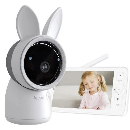 Εικόνα της Arenti AINanny WiFi 2K Baby Monitor Kit with LCD Screen & 2 Cameras