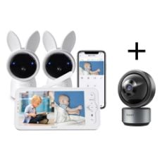 Εικόνα της Arenti AINanny WiFi 2K Baby Monitor Kit with LCD Screen & 2 Cameras
