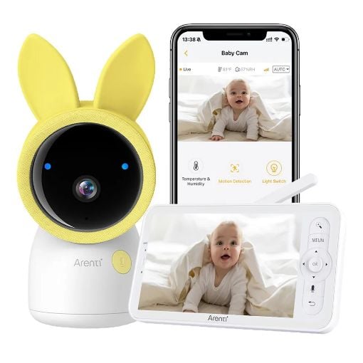 Εικόνα της Arenti AINanny A5 WiFi 3K Baby Monitor Kit with LCD Screen & Camera