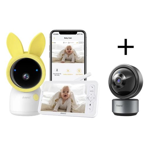 Εικόνα της Arenti AINanny A5 WiFi 3K Baby Monitor Kit with LCD Screen & Camera