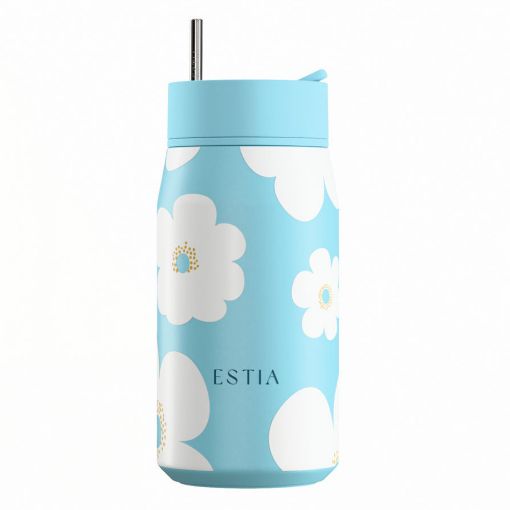 Εικόνα της Μπουκάλι Θερμός Estia Lens Save The Aegean 360ml Blue Daisy 01-43087