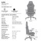 Εικόνα της Gaming Chair Anda Seat Luna Pro Large Fabric with Footrest Black AD18T-44-B-F