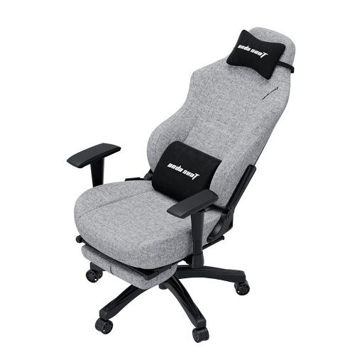 Εικόνα της Gaming Chair Anda Seat Luna Pro Large Fabric with Footrest Grey AD18T-44-G-F