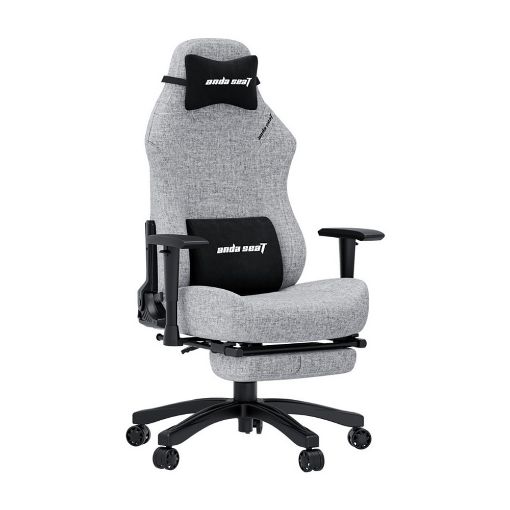 Εικόνα της Gaming Chair Anda Seat Luna Pro Large Fabric with Footrest Grey AD18T-44-G-F